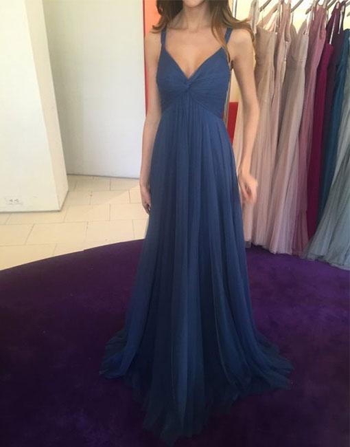 simple blue homecoming dresses
