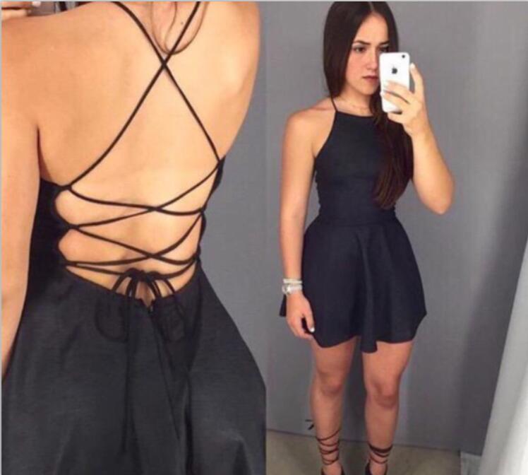 short black hoco dresses