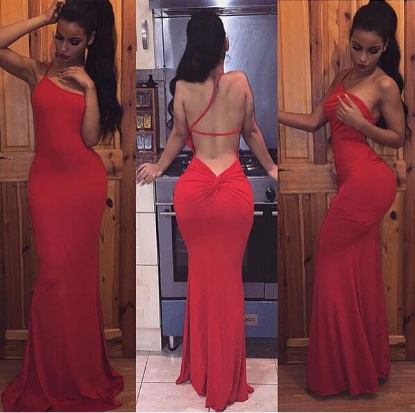 red prom dresses bodycon