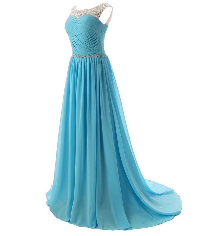 Chiffon Prom Dresses, Floor-Length Evening Dresses, Prom Dresses, A ...